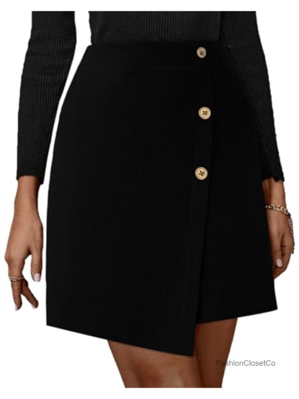 High Waist Corduroy Wrap Skirt with Pockets Mini Bodycon A-Line